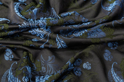 Floral Brocade - Blue / Green