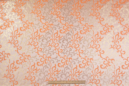 Baroque Metallic Brocade - Orange / Gold