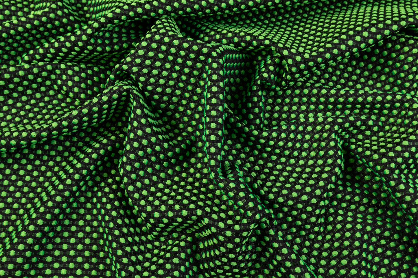 Dotted Brocade - Green