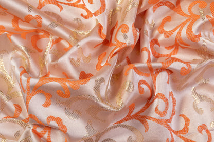 Baroque Metallic Brocade - Orange / Gold