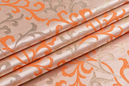 Baroque Metallic Brocade - Orange / Gold