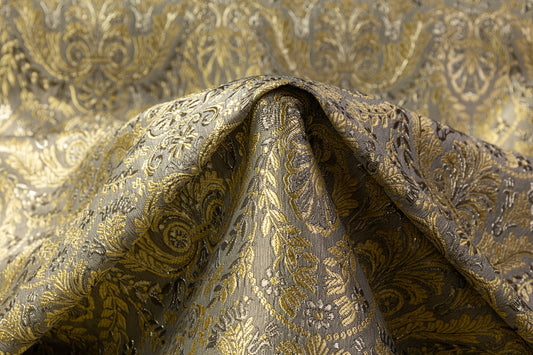 Metallic Damask Brocade - Gold