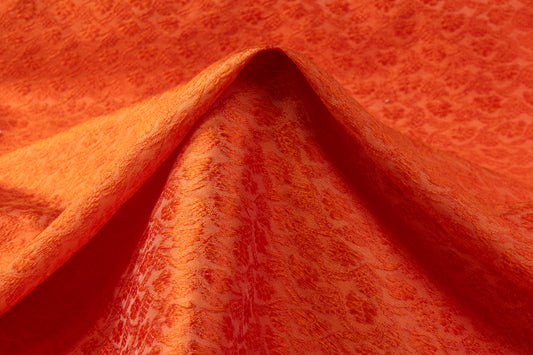 Textured Brocade - Orange