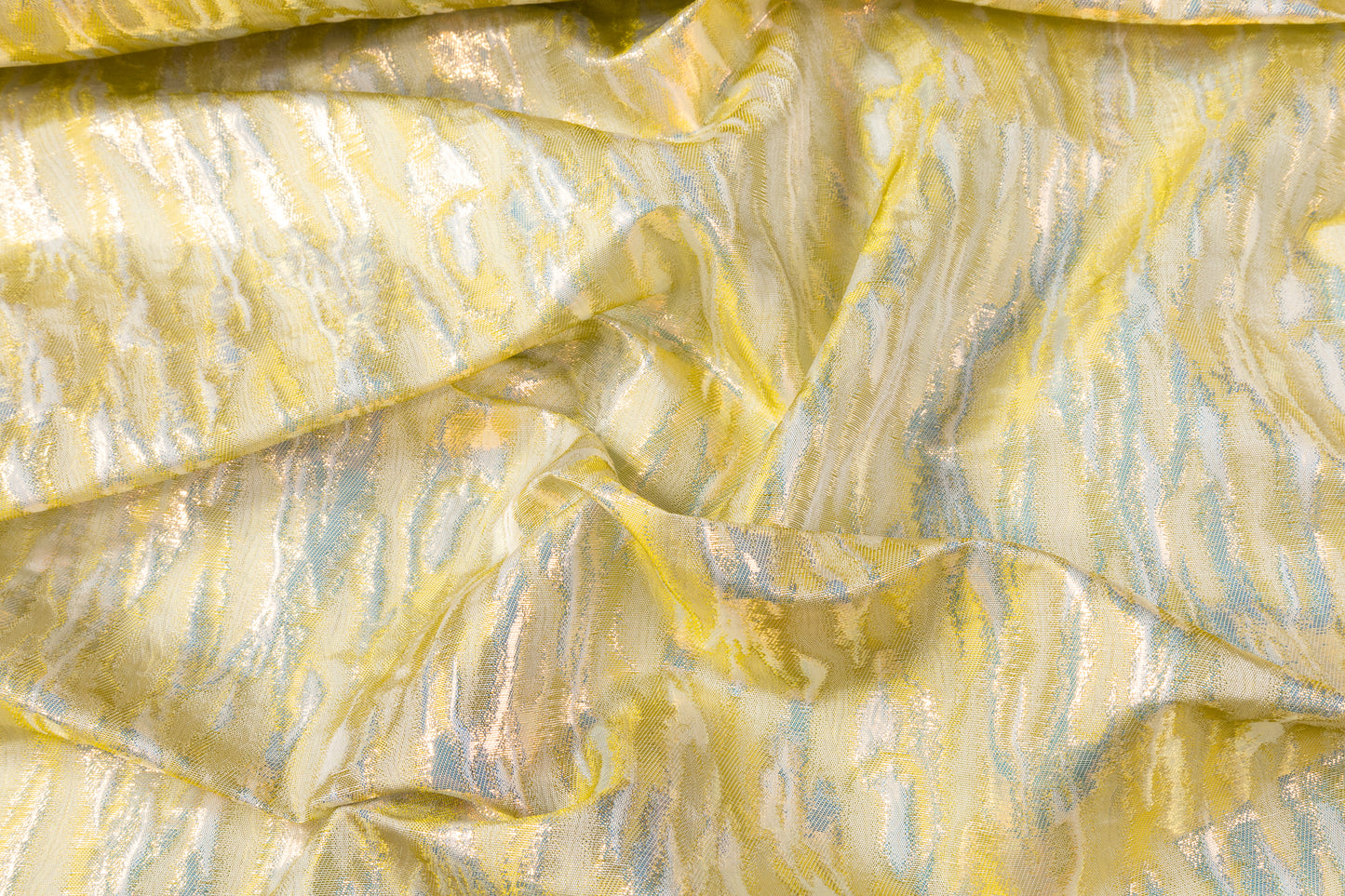 Abstract Metallic French Brocade - Gold