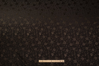 Floral Textured Jacquard - Brown