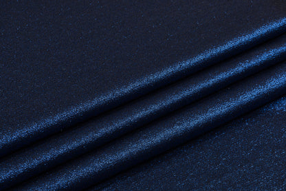 Iridescent Metallic Brocade - Navy