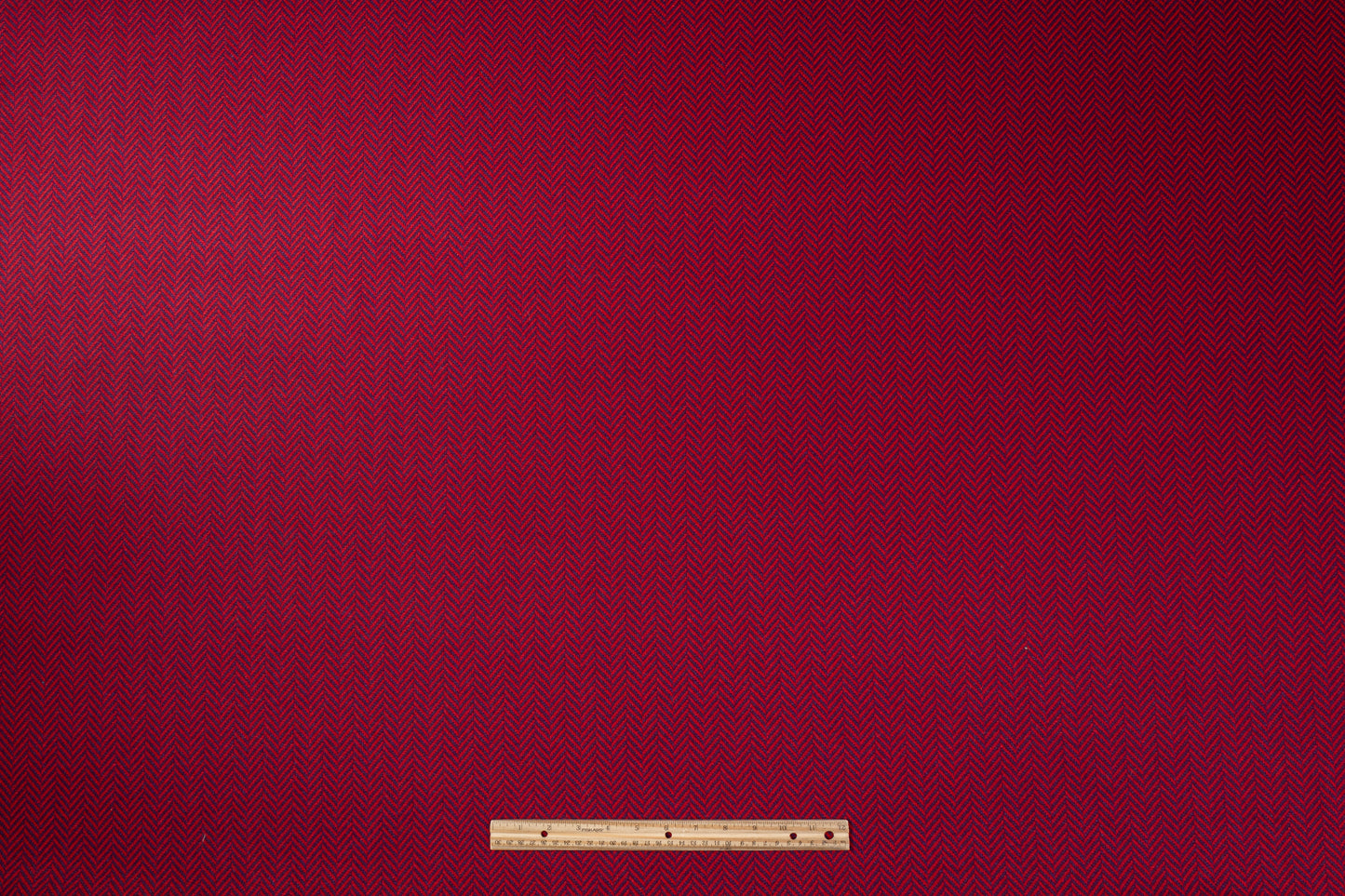 Herringbone Italian Wool Blend Coating - Red / Purple