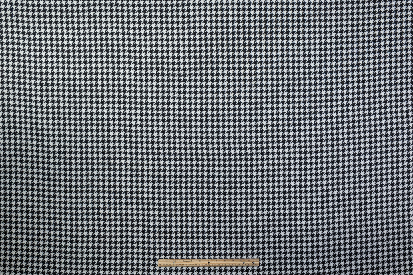 Houndstooth Italian Wool Coating - Black / White