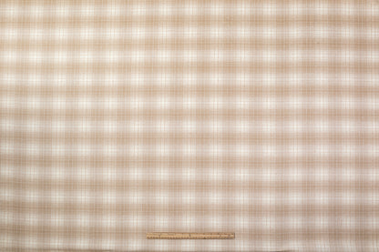 Agnona - Checked Italian Wool Angora Suiting - Beige