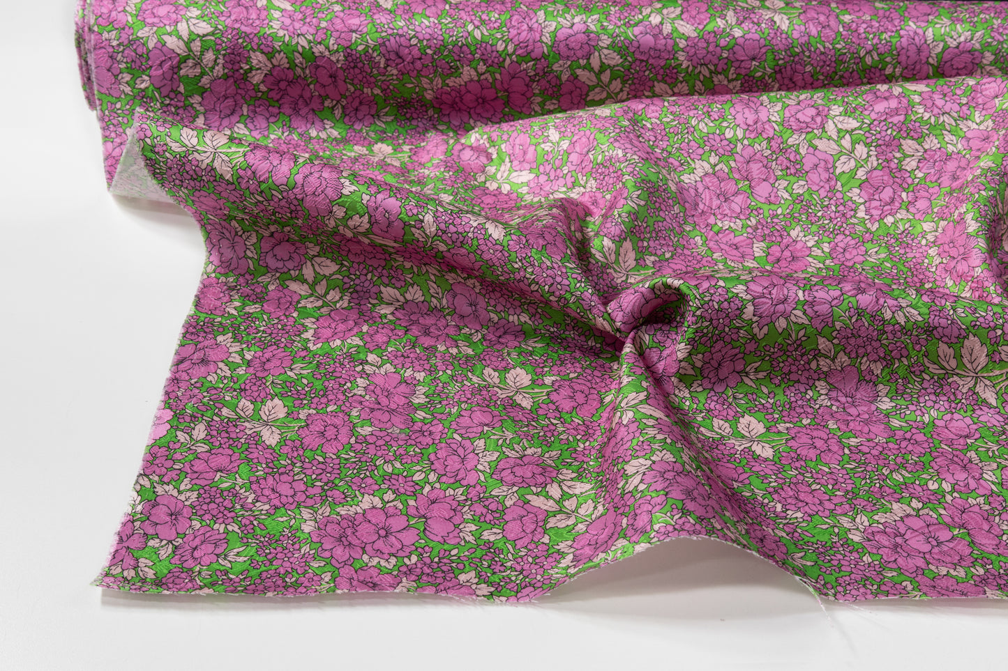 Emanuel Ungaro - Printed Cotton Silk Brocade - Pink / Green