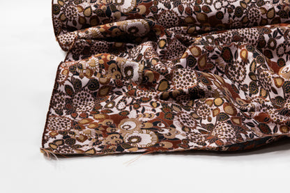 Giambattista Valli - Italian Poly Cotton Brocade - Brown