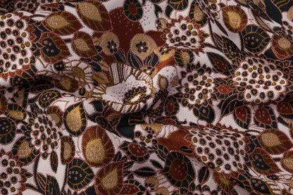 Giambattista Valli - Italian Poly Cotton Brocade - Brown