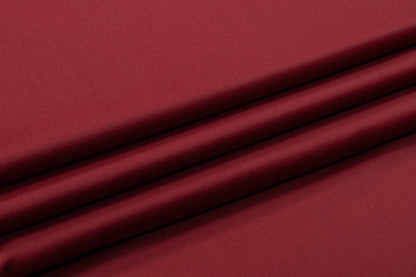 Italian Wool Satin Suiting - Maroon