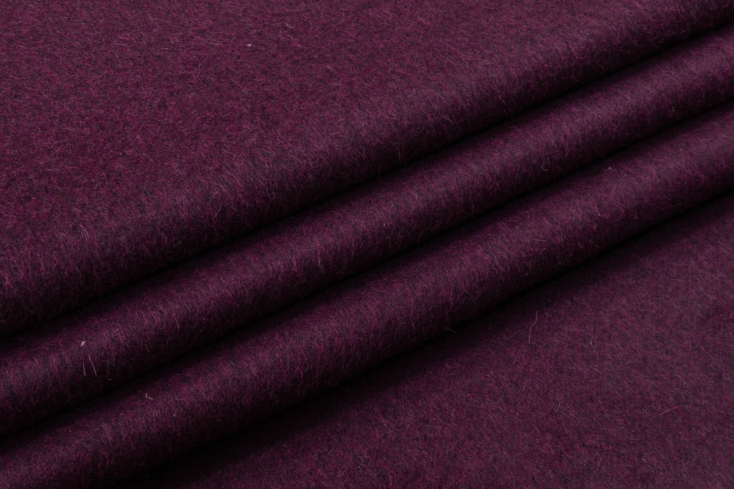 Double Faced Italian Alpaca Wool Coating - Burgundy