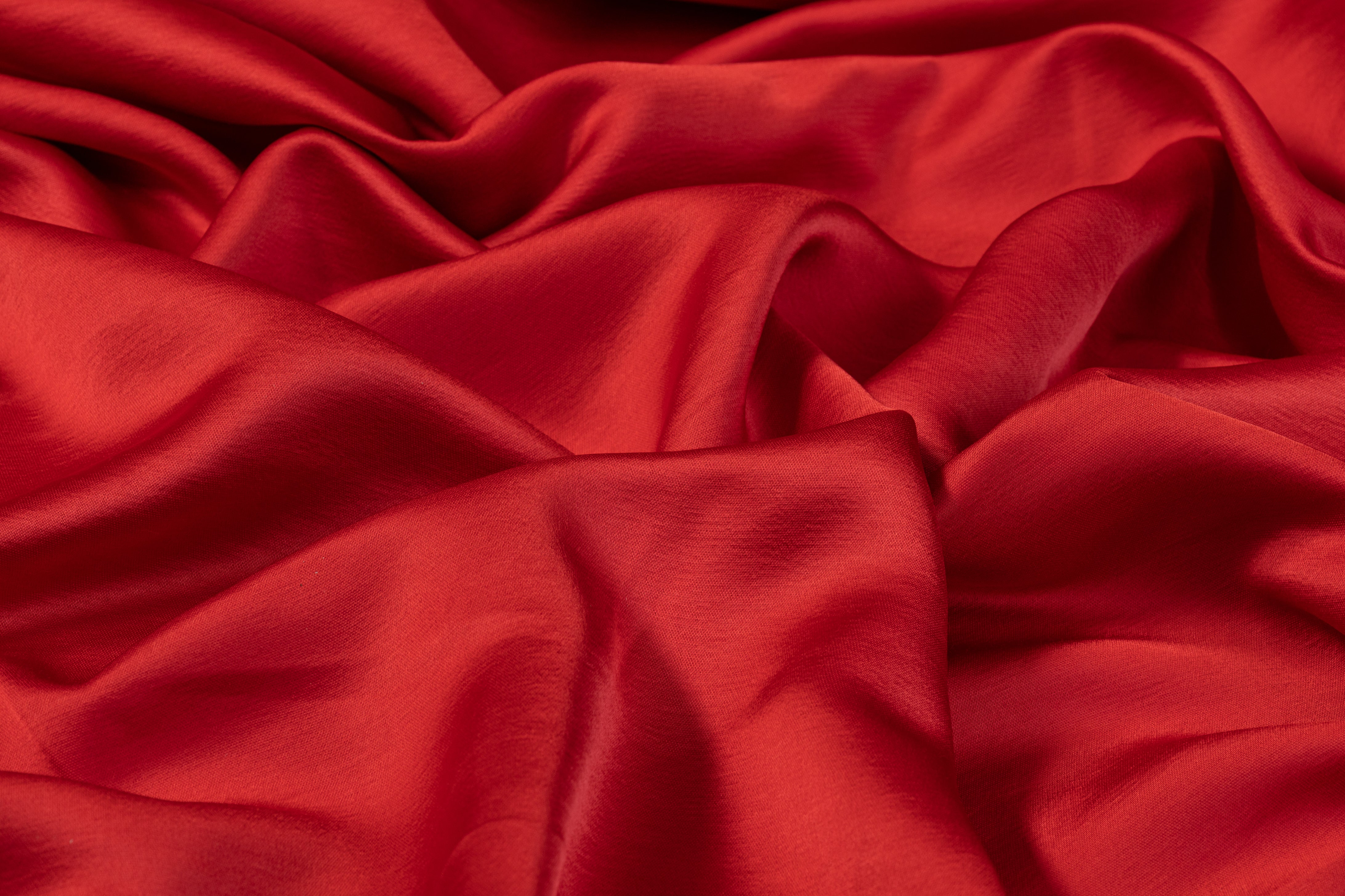 Heavy Viscose Acetate Italian Charmeuse - Cherry Red – Prime Fabrics