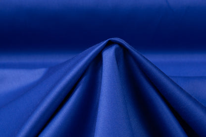 Italian Wool Satin Faille Suiting - Royal Blue