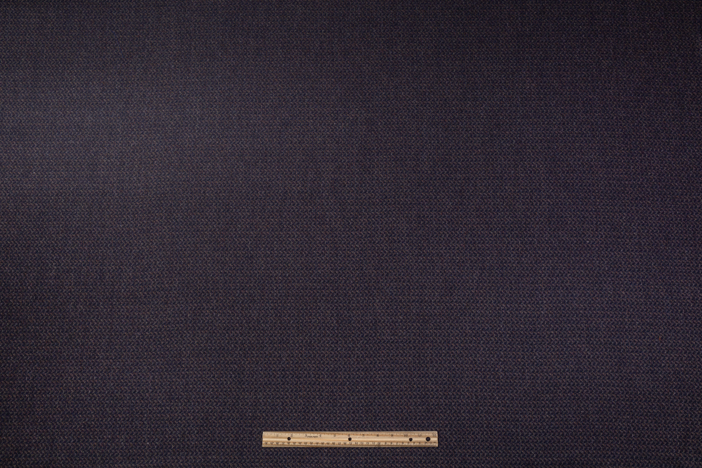 Italian Wool Cashmere Tweed Suiting - Navy / Brown