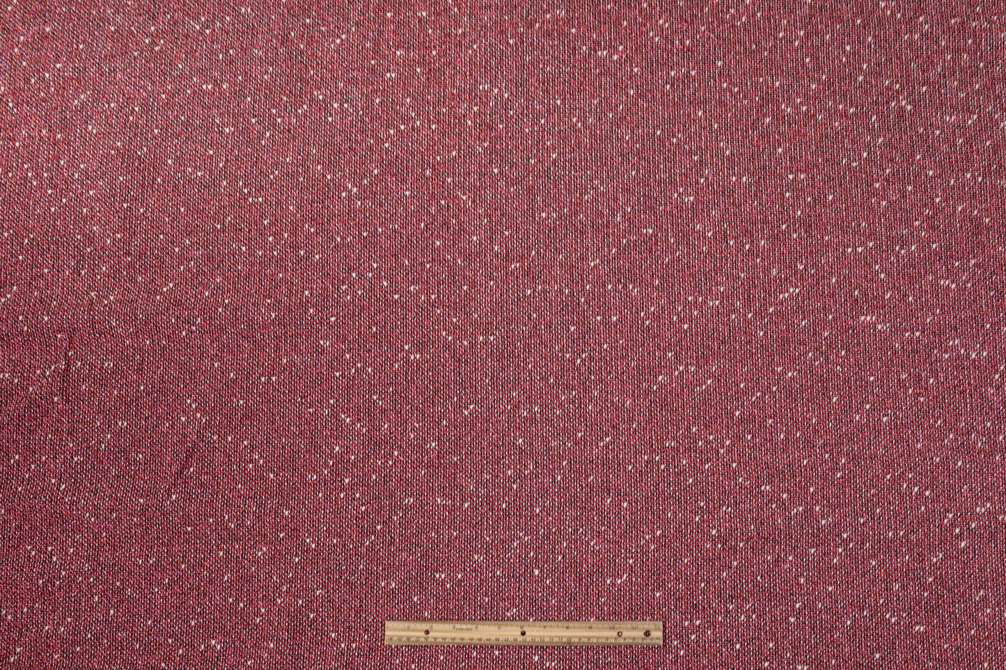 Metallic Italian Tweed Boucle - Red