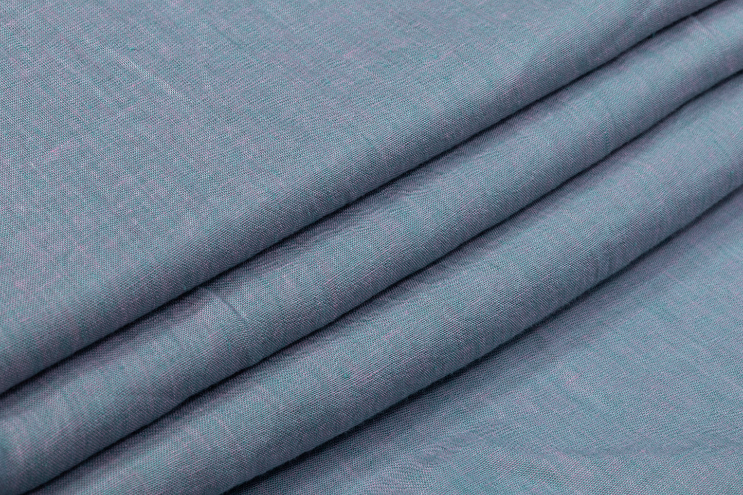 Iridescent Italian Linen - Blue / Pink