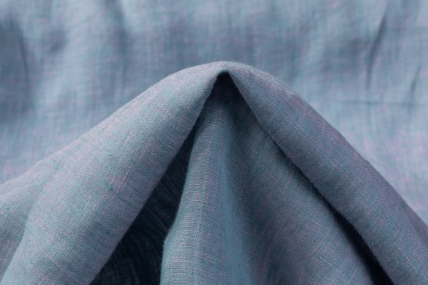 Iridescent Italian Linen - Blue / Pink