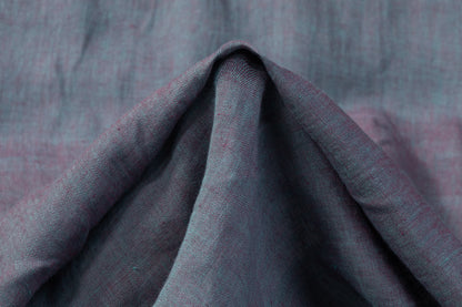 Iridescent Italian Linen - Turquoise / Raspberry