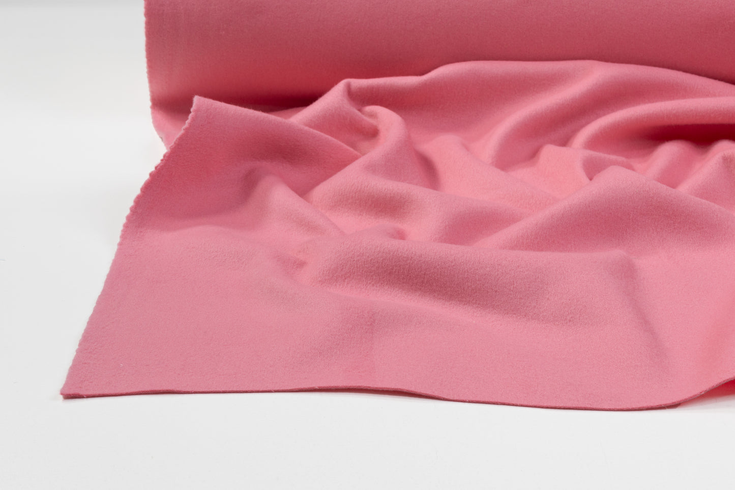 Double Faced Italian Wool Coating - Pink