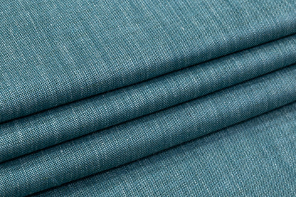 Italian Silk Linen and Wool Suiting - Teal