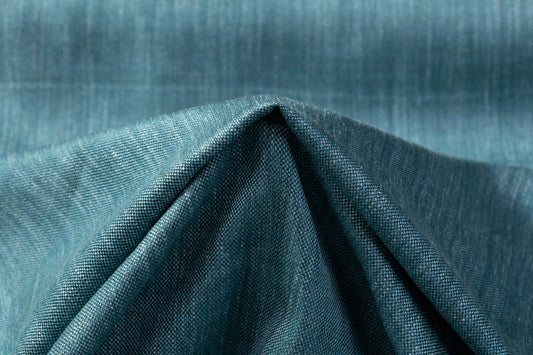 Italian Silk Linen and Wool Suiting - Teal