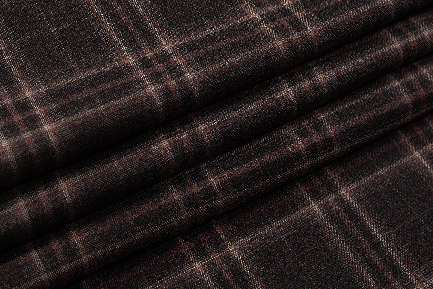 Super 130's Italian Wool Suiting - Brown