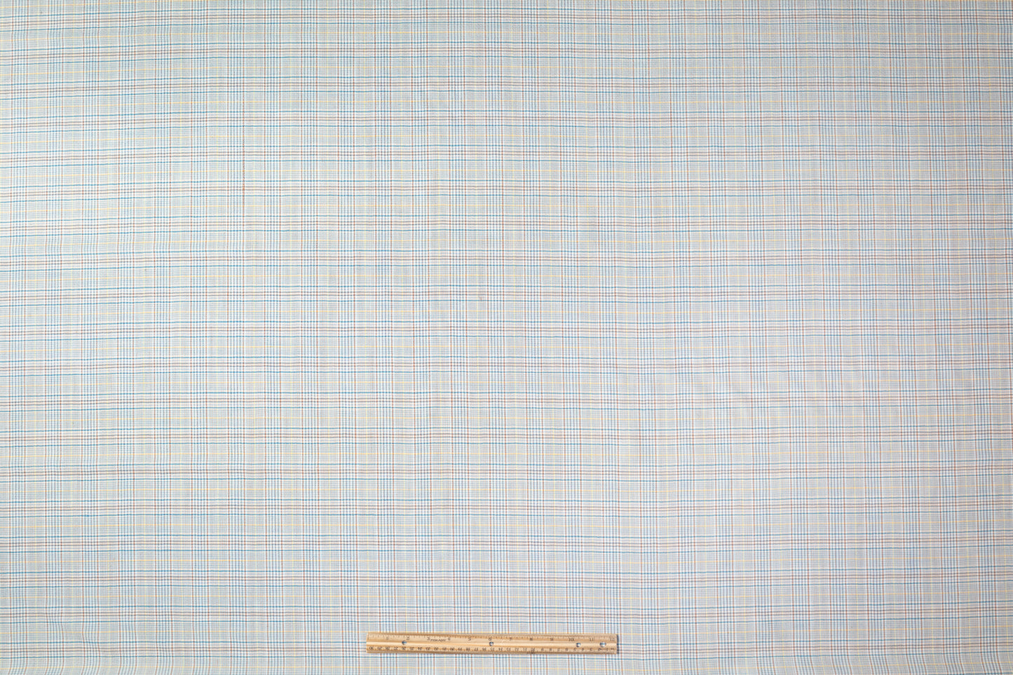 Checked Italian Wool Suiting - Blue