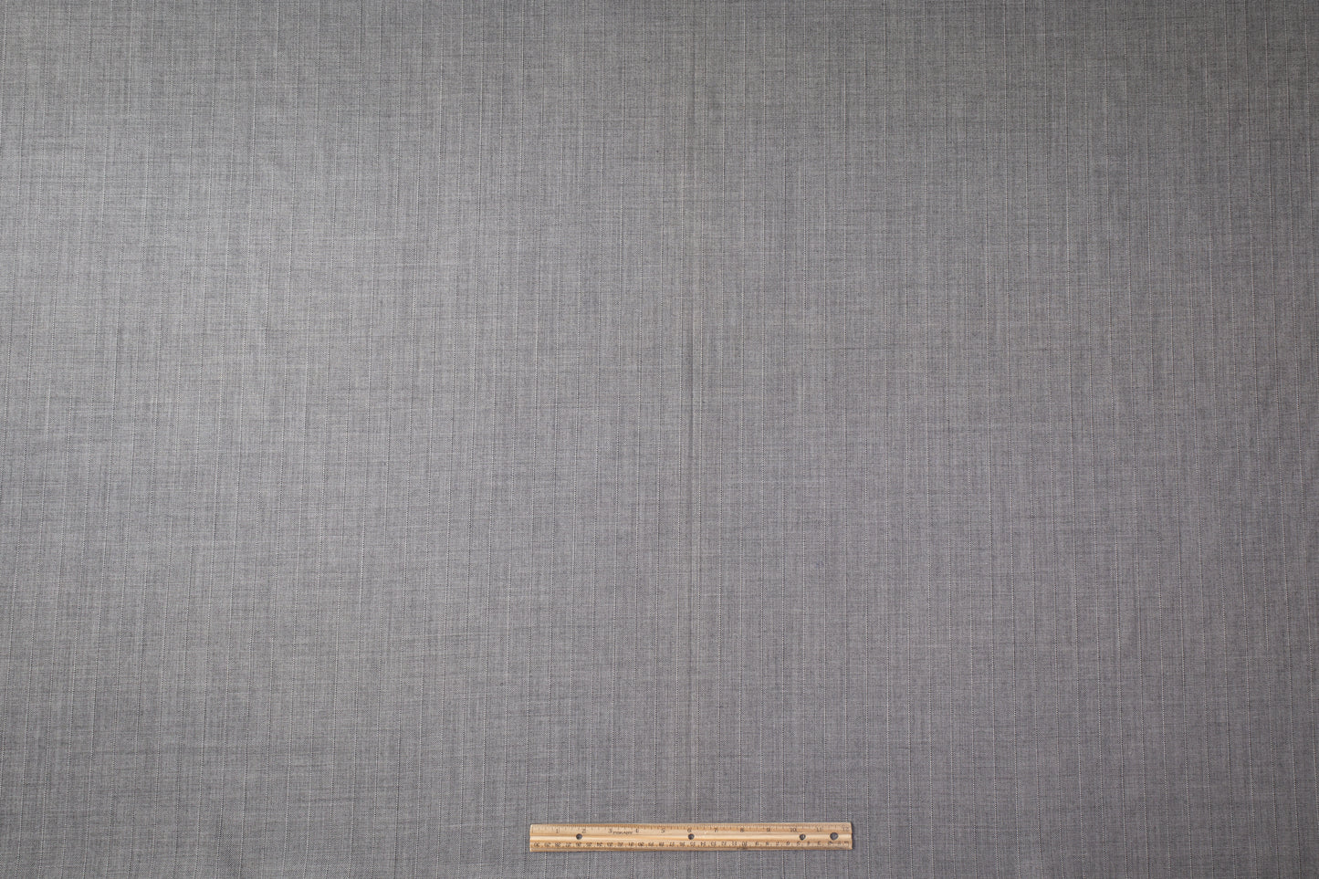 Striped Italian Wool Suiting - Gray