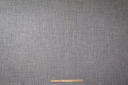 Striped Italian Wool Suiting - Gray