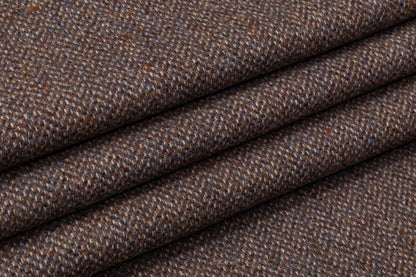 Italian Wool Blend Tweed Jacketing - Brown