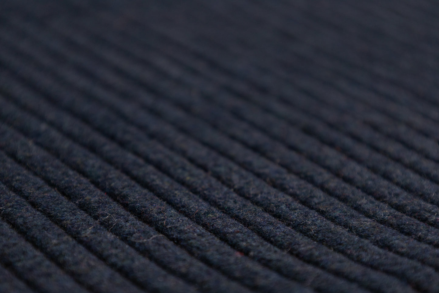 Ribbed Italian Wool Blend Coating - Blue