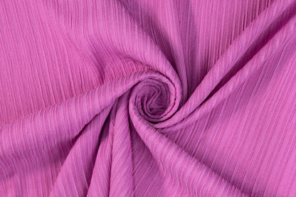 Pleated Silk/Viscose Gauze - Magenta