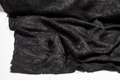 Rose Brocade - Black