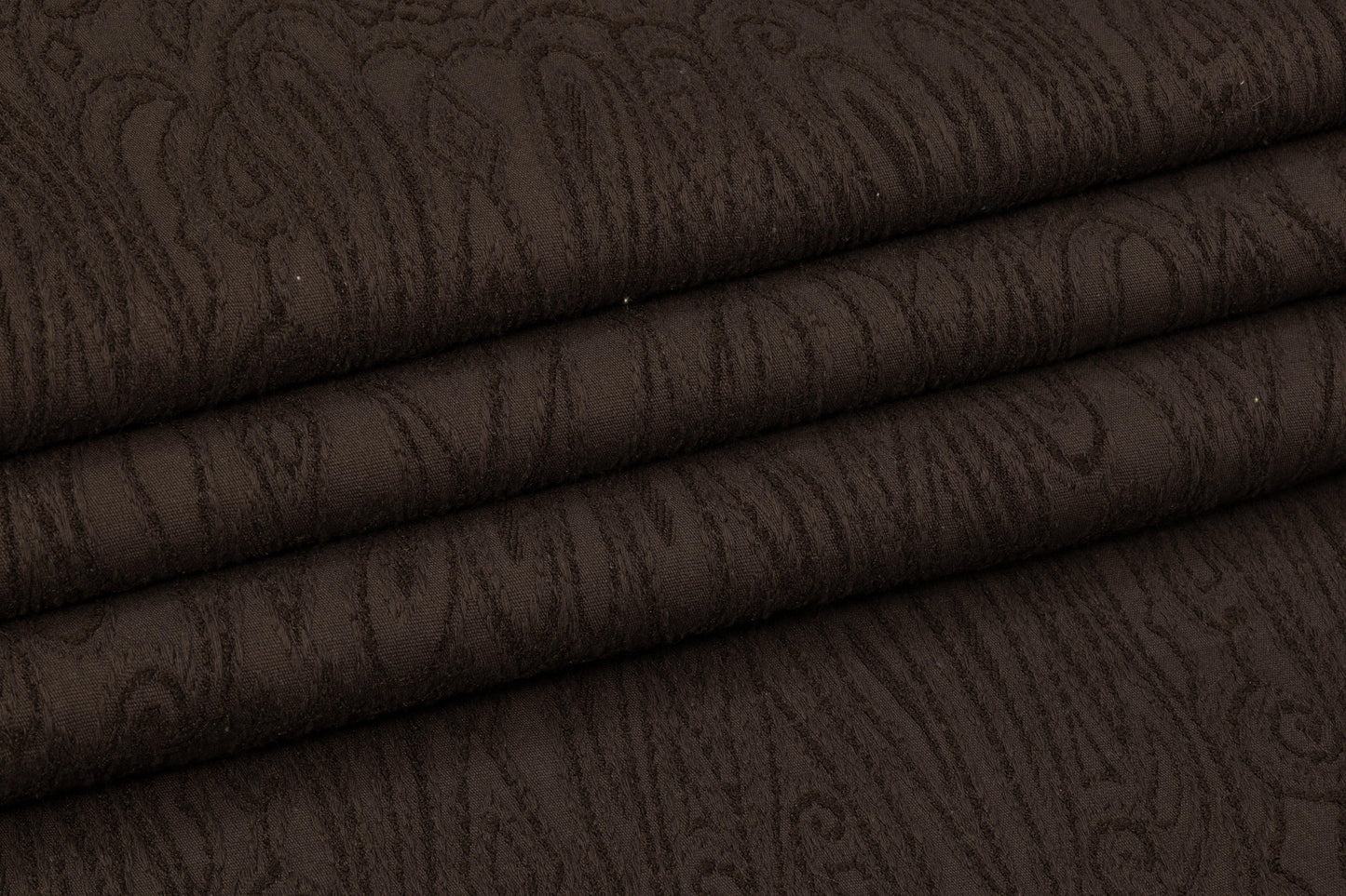 Paisley Stretch Viscose Brocade - Dark Brown - Prime Fabrics