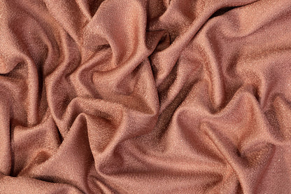 Glitter Satin Back Crepe - Rose Gold