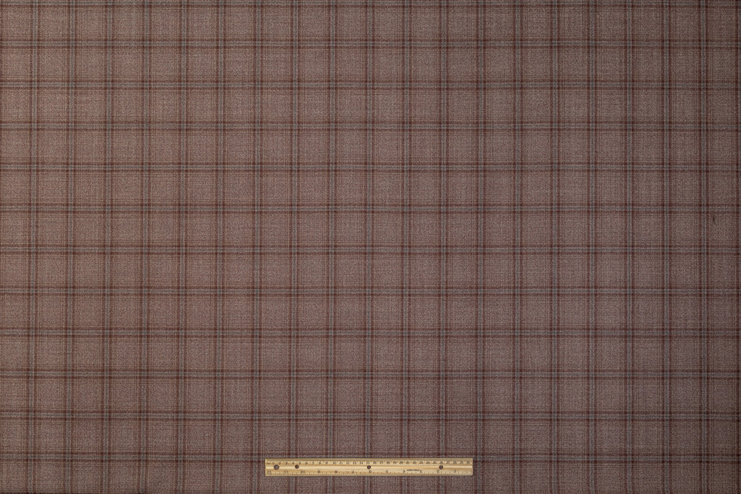 Plaid Italian Wool Suiting - Mauve