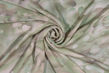 Camo Print Silk Crepe De Chine - Prime Fabrics