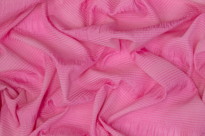 Crushed Silk and Viscose - Pink - Prime Fabrics