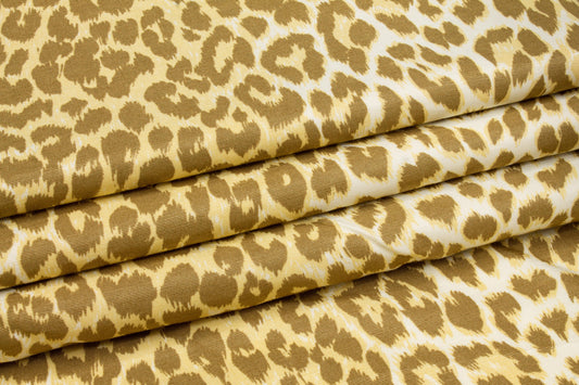 Leopard Print Viscose Faille - Prime Fabrics