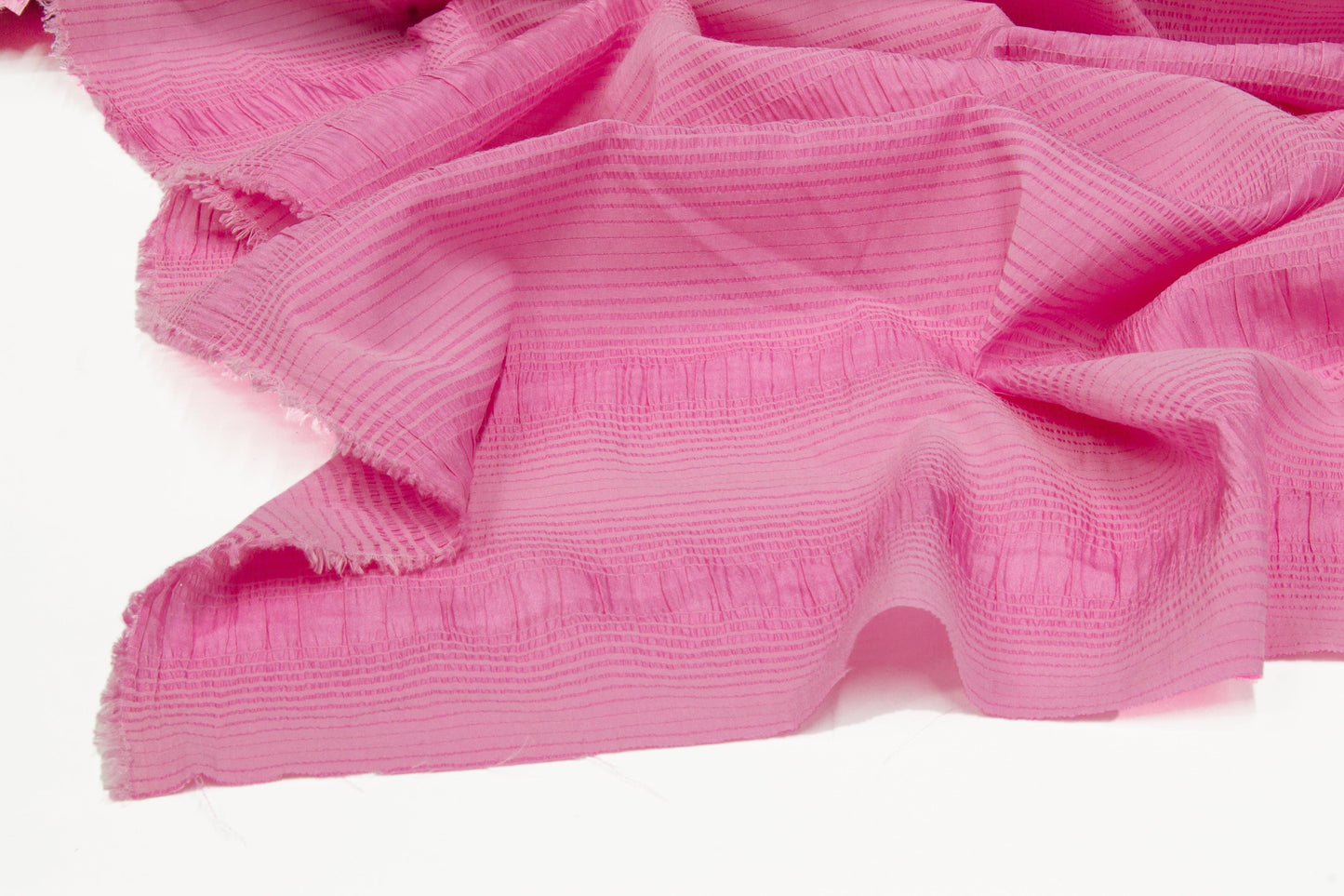 Crushed Silk and Viscose - Pink - Prime Fabrics