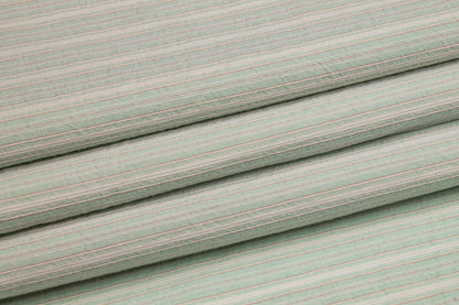 Striped Textured Cotton - Mint Green - Prime Fabrics