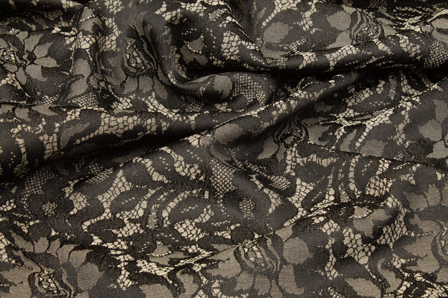 Floral Jacquard - Gray and Taupe - Prime Fabrics