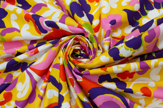 Multicolor Floral Italian Cotton - Prime Fabrics