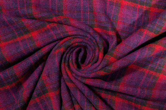 Dark Green Plaid Wool Coating – Prime Fabrics