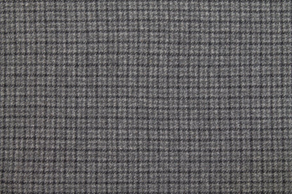 Gray Mini Check Italian Wool - Prime Fabrics