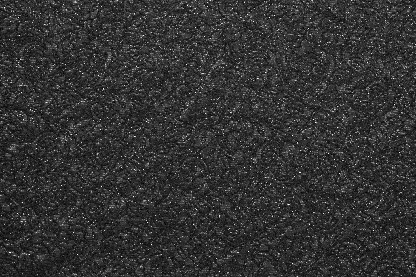 Black Metallic Floral Italian Wool Brocade - Prime Fabrics