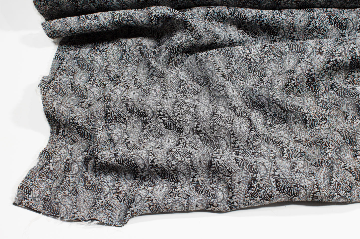 Paisley Jacquard - Gray and Black